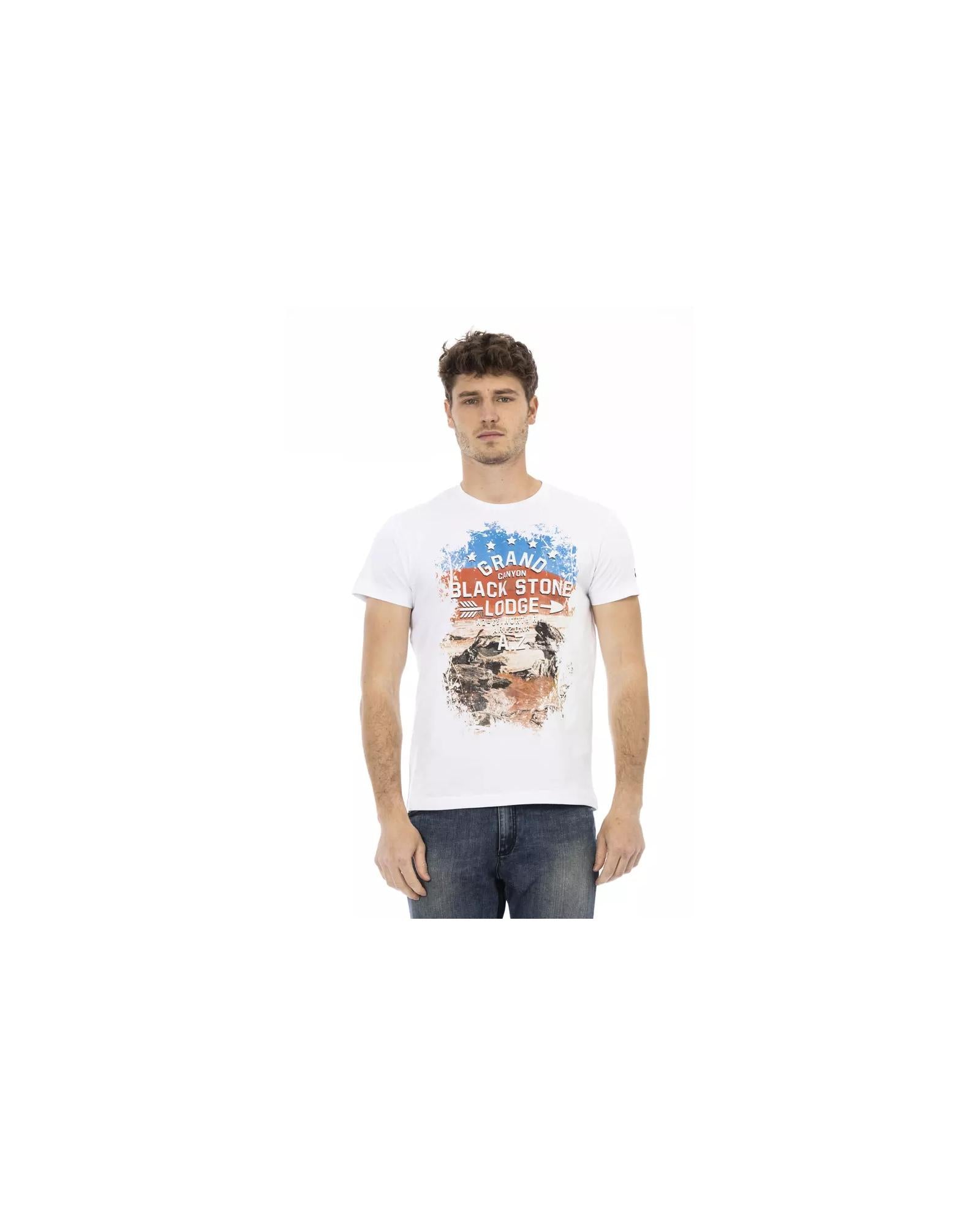Short Sleeve T-shirt with Front Print 2XL Men Main image