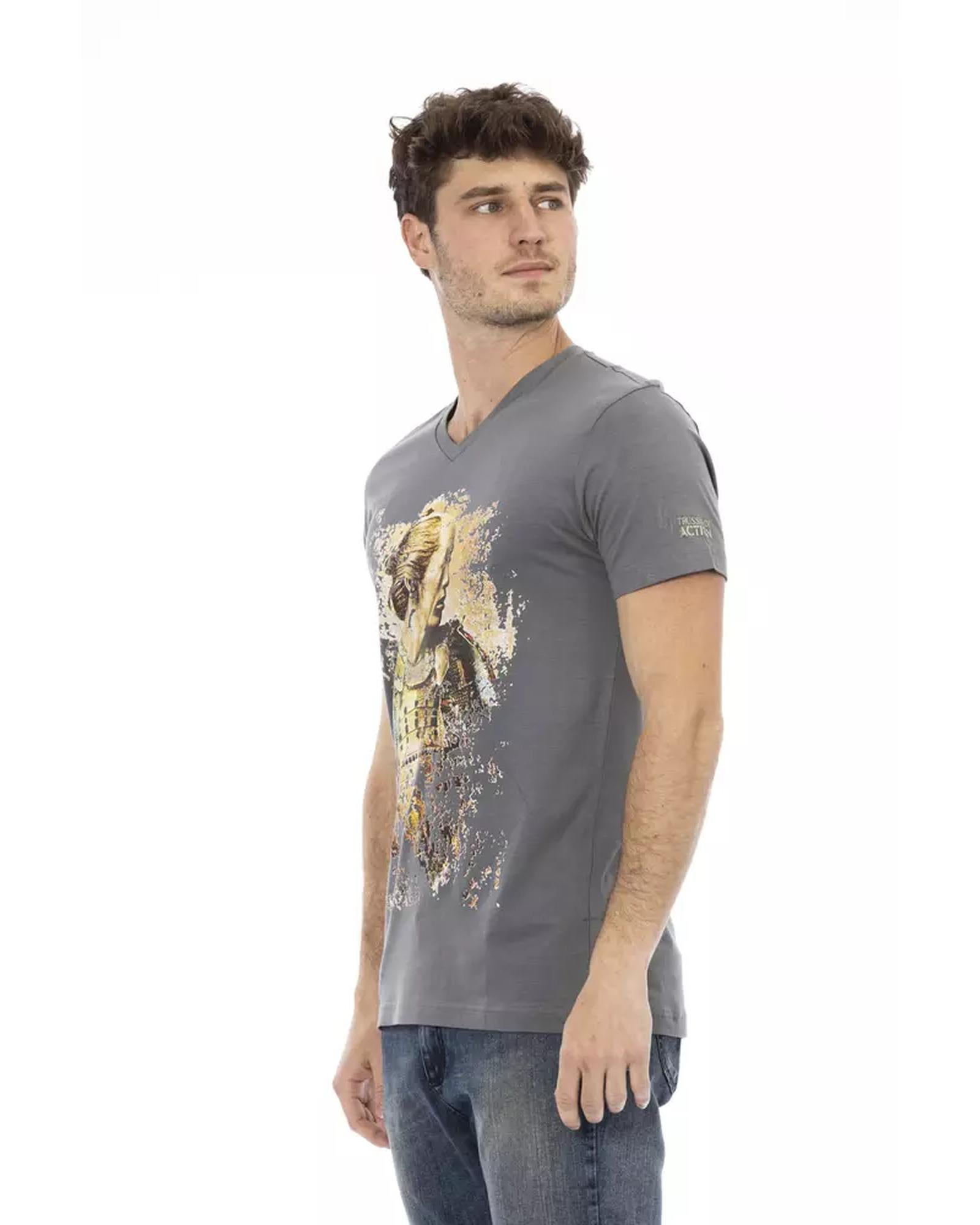 Short Sleeve T-shirt with V-neck L Men Secondary image