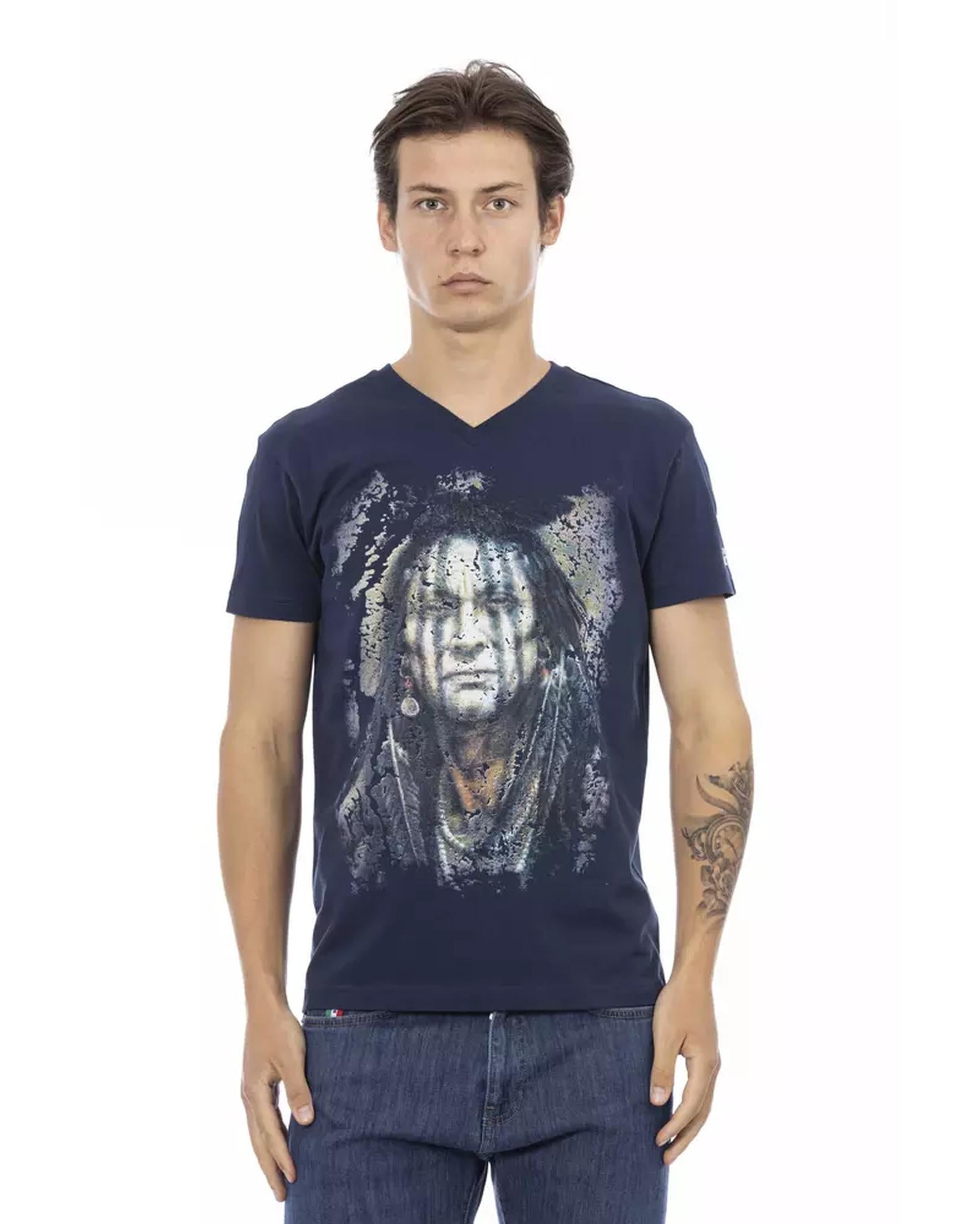 Front Print V-neck T-shirt M Men Main image
