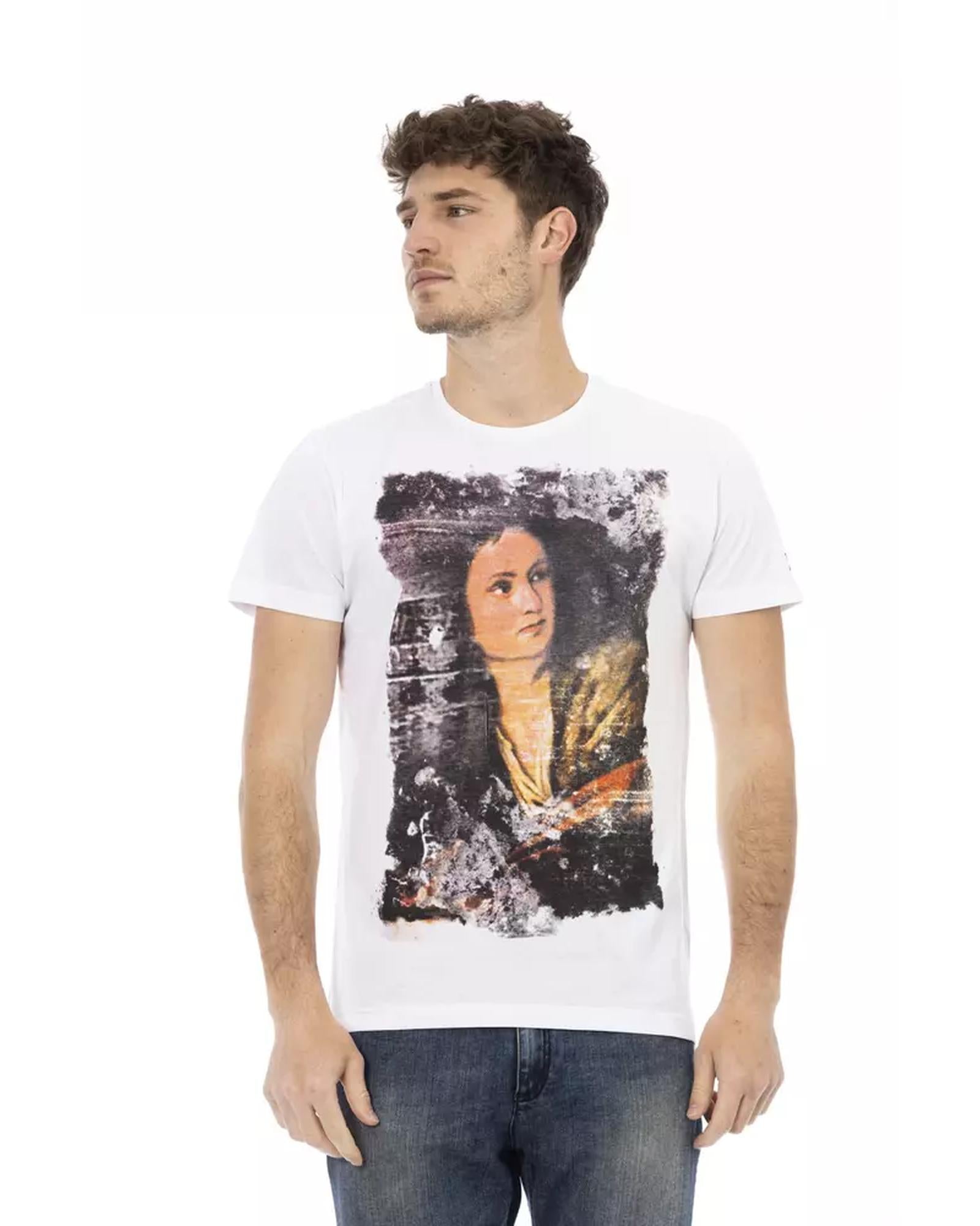 Front Print Short Sleeve T-Shirt 3XL Men Main image