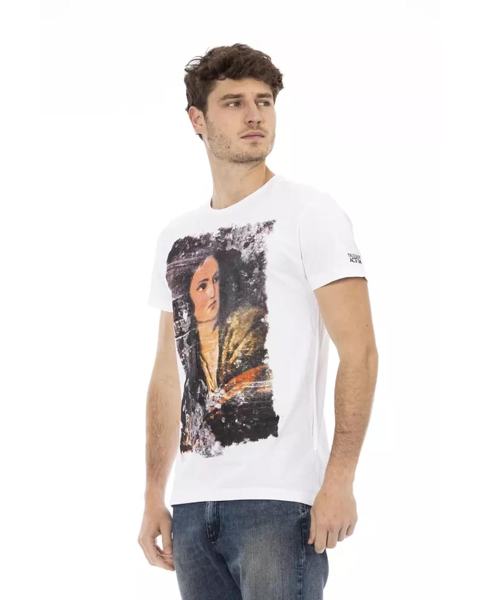 Front Print Short Sleeve T-Shirt L Men Secondary image