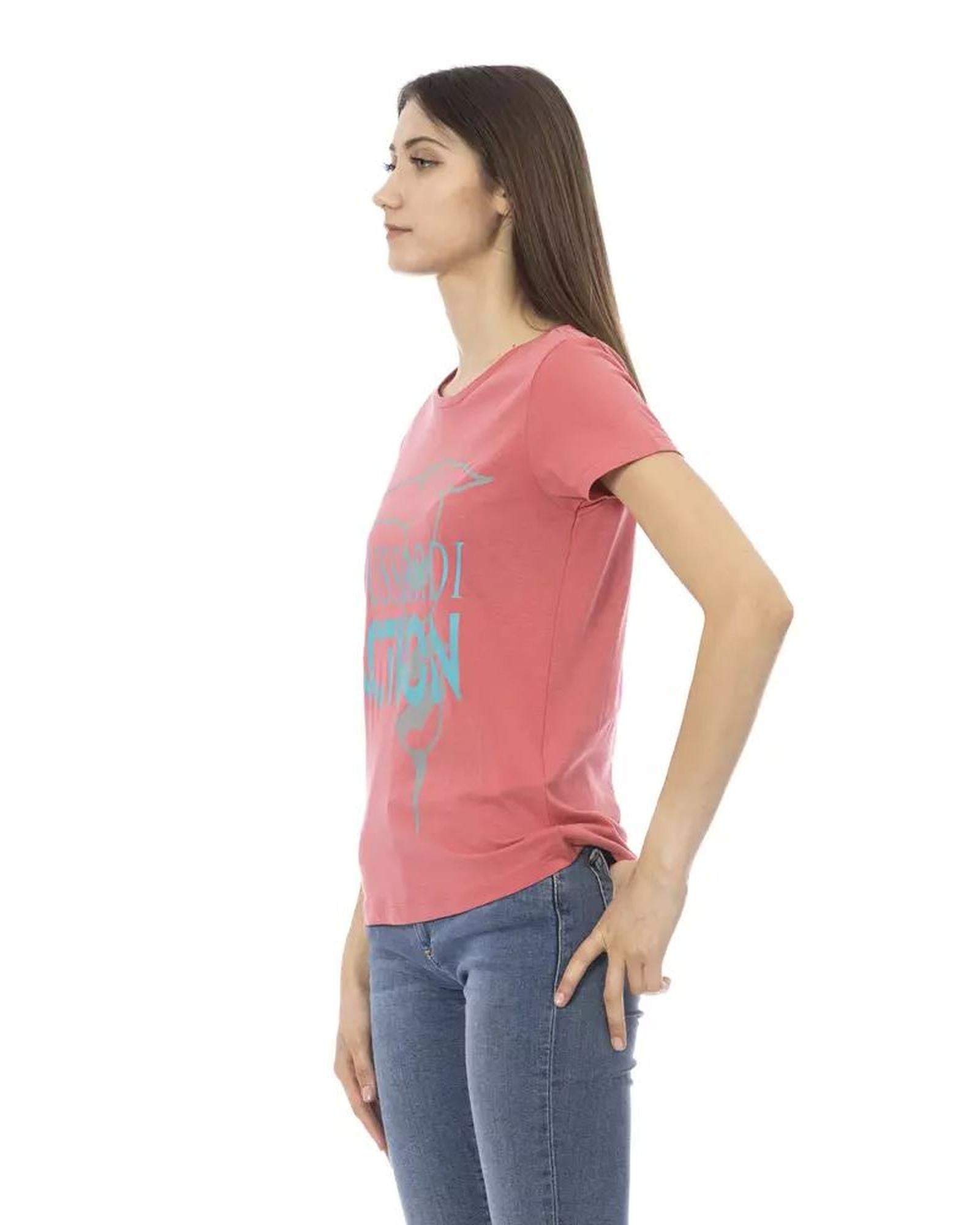 Trussardi Action Women's Pink Cotton Tops & T-Shirt - S Secondary image
