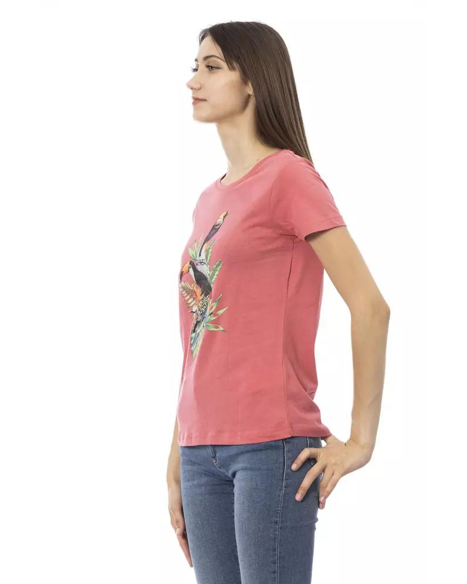 Trussardi Action Women's Pink Cotton Tops & T-Shirt - XL Secondary image