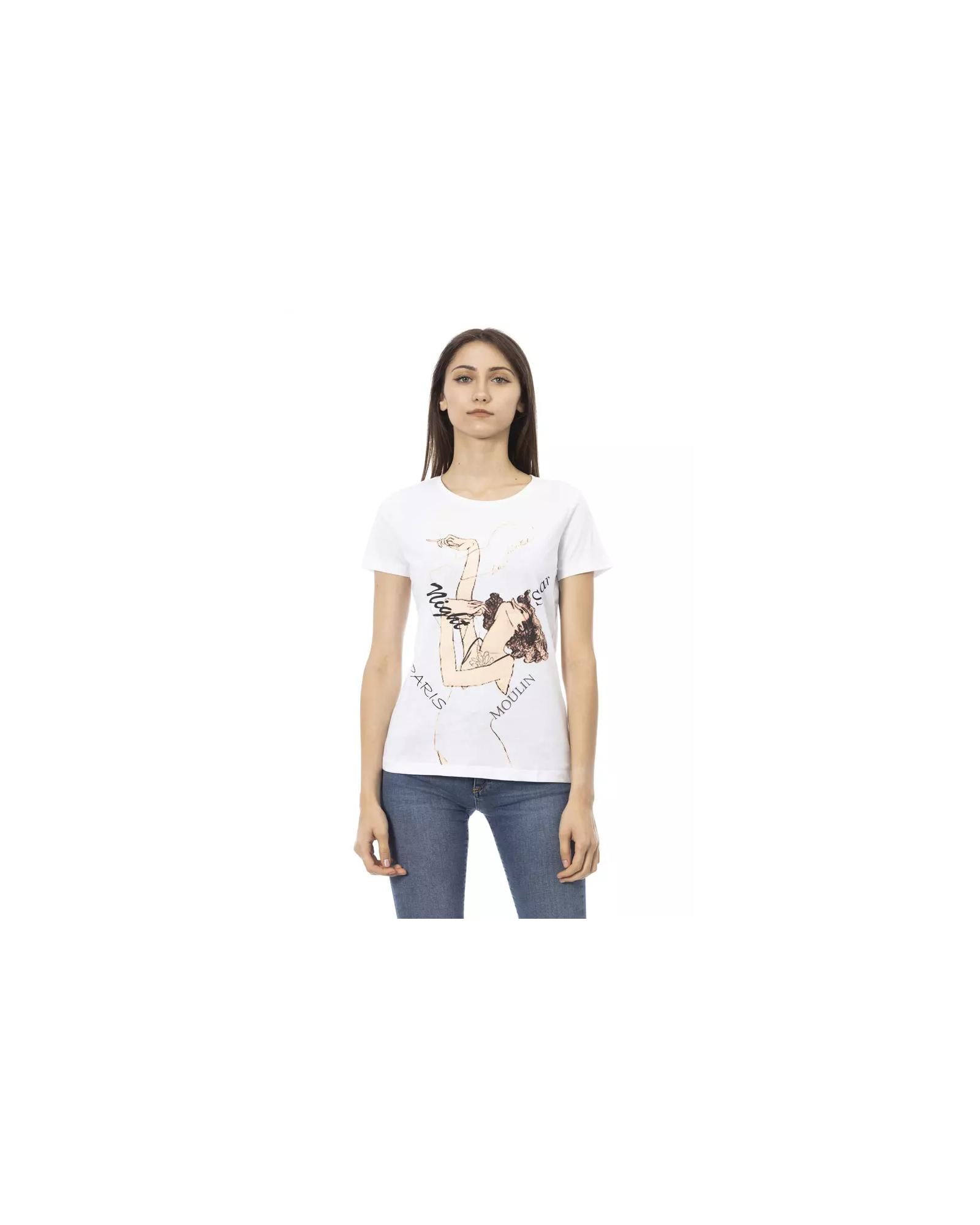 Printed Round Neck Short Sleeve T-Shirt S Women Main image