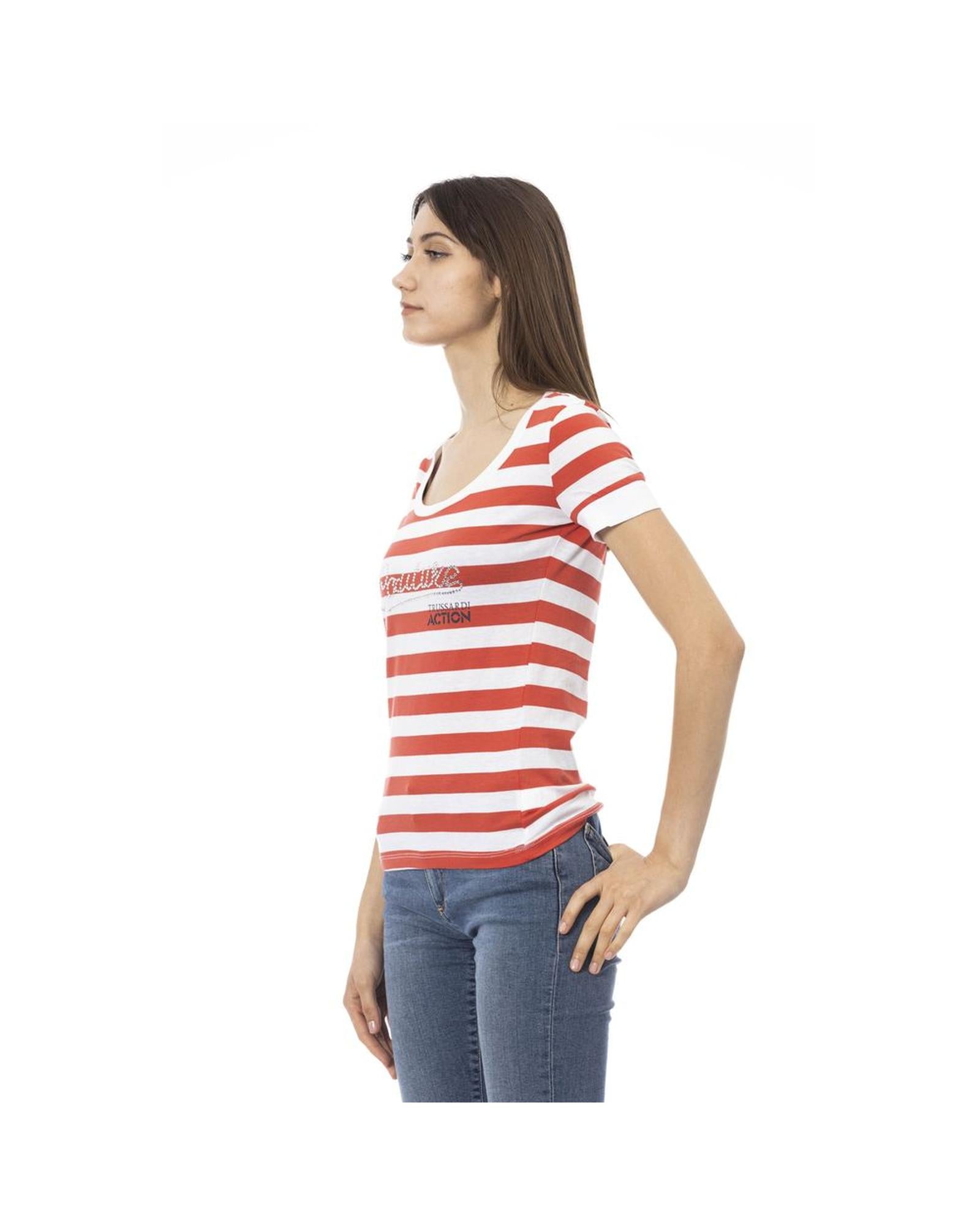 Trussardi Action Women's Vibrant Multicolor Short Sleeve Tee - L Secondary image