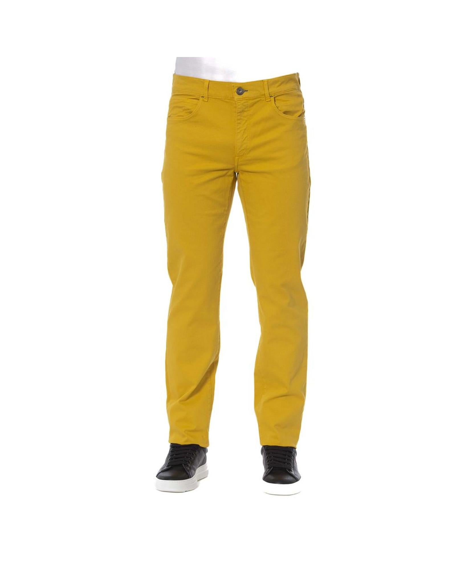 Trussardi Jeans Men's Yellow Cotton Jeans & Pant - W40 US Main image