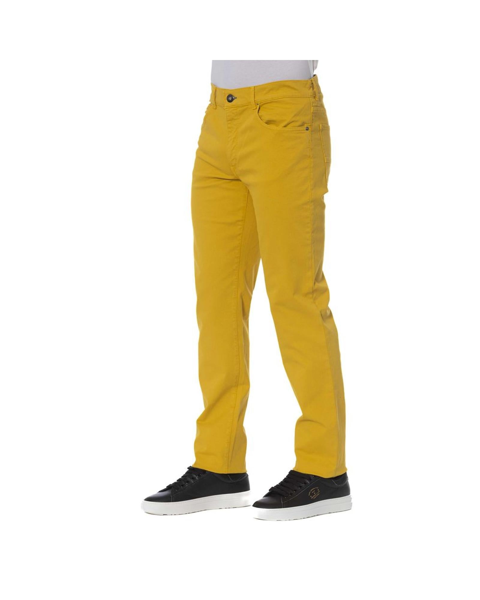 Trussardi Jeans Men's Yellow Cotton Jeans & Pant - W40 US Secondary image
