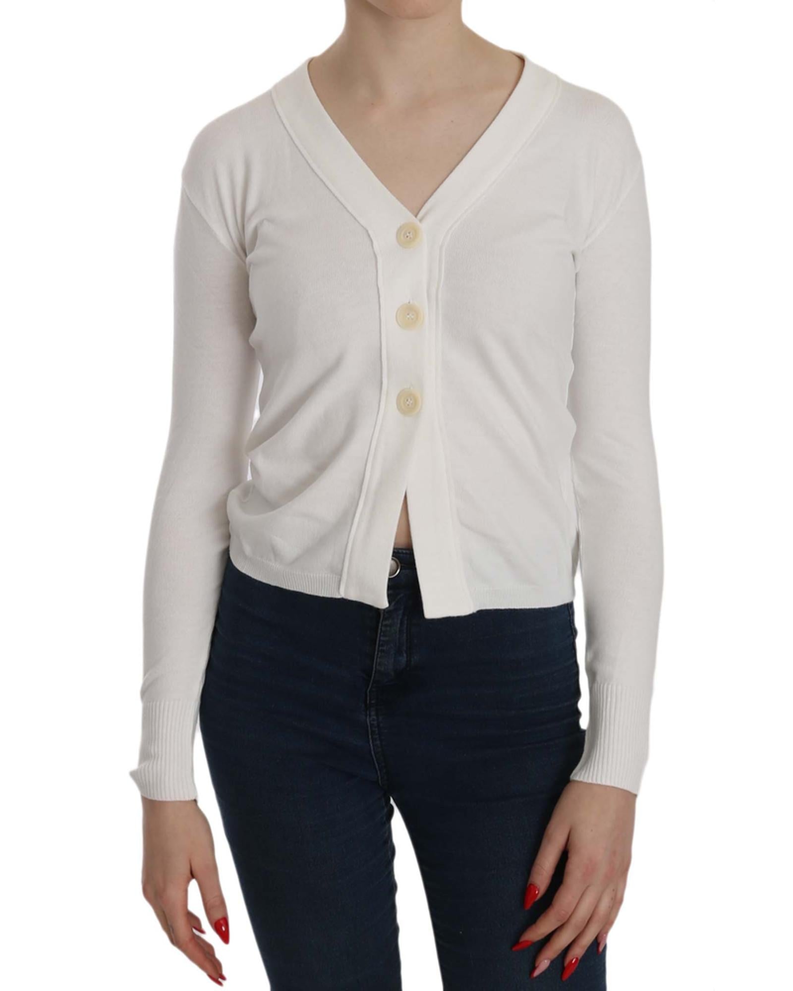 BYBLOS V-neck Long Sleeve Cropped Cardigan Blouse XS Women Main image