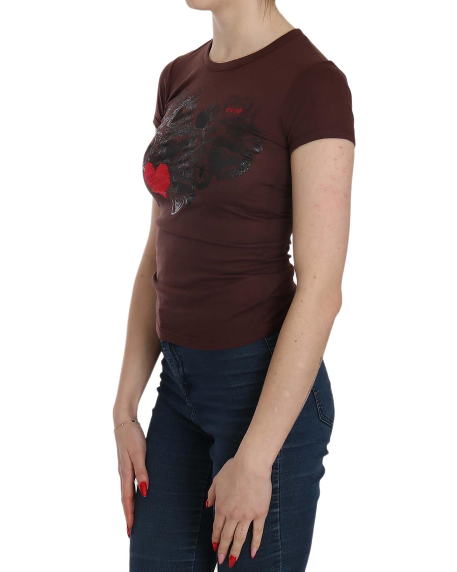 Crew Neck Short Sleeve Blouse with Logo Details 42 IT Women Secondary image