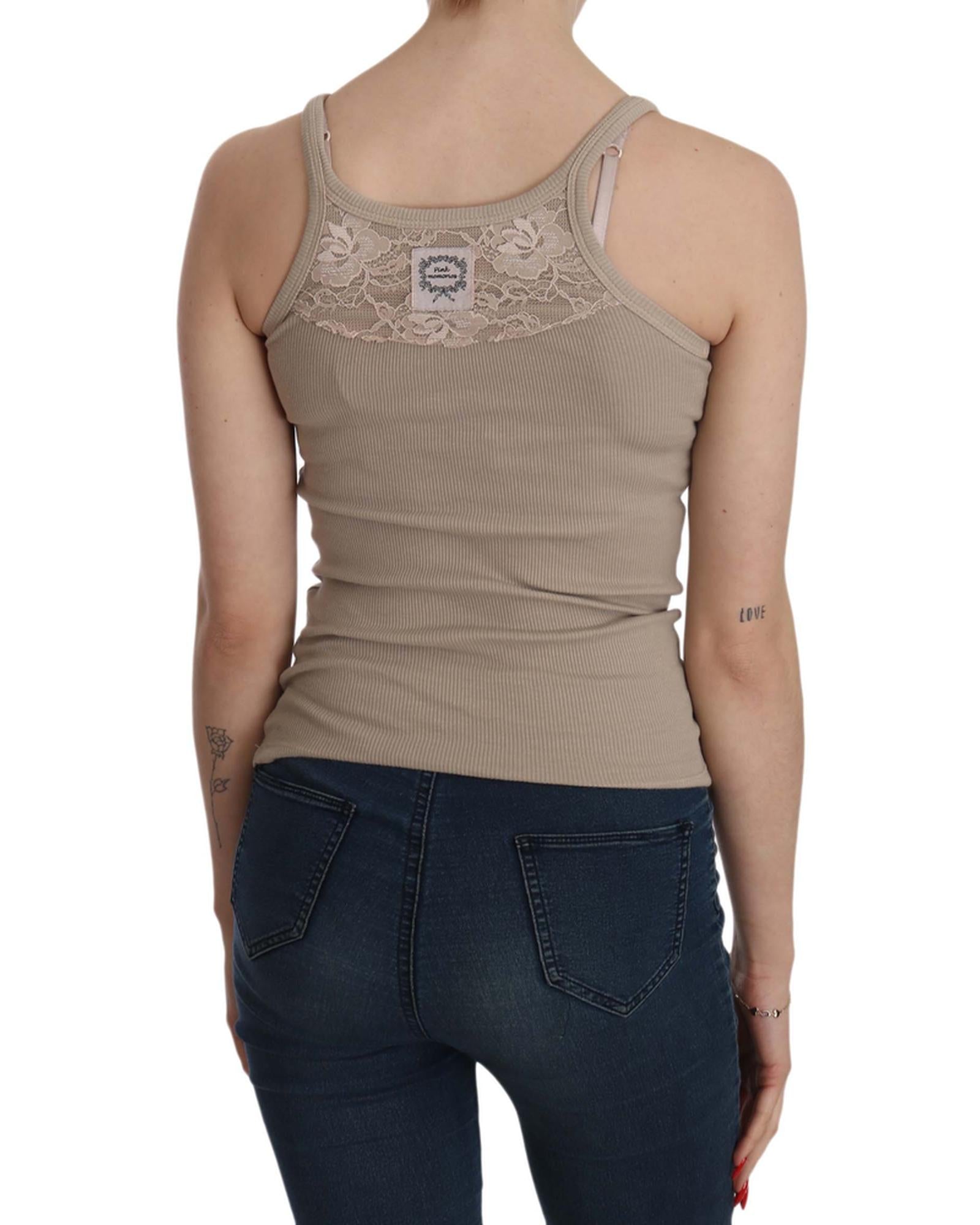 PINK MEMORIES Sleeveless Spaghetti Strap Top Blouse 46 IT Women Secondary image