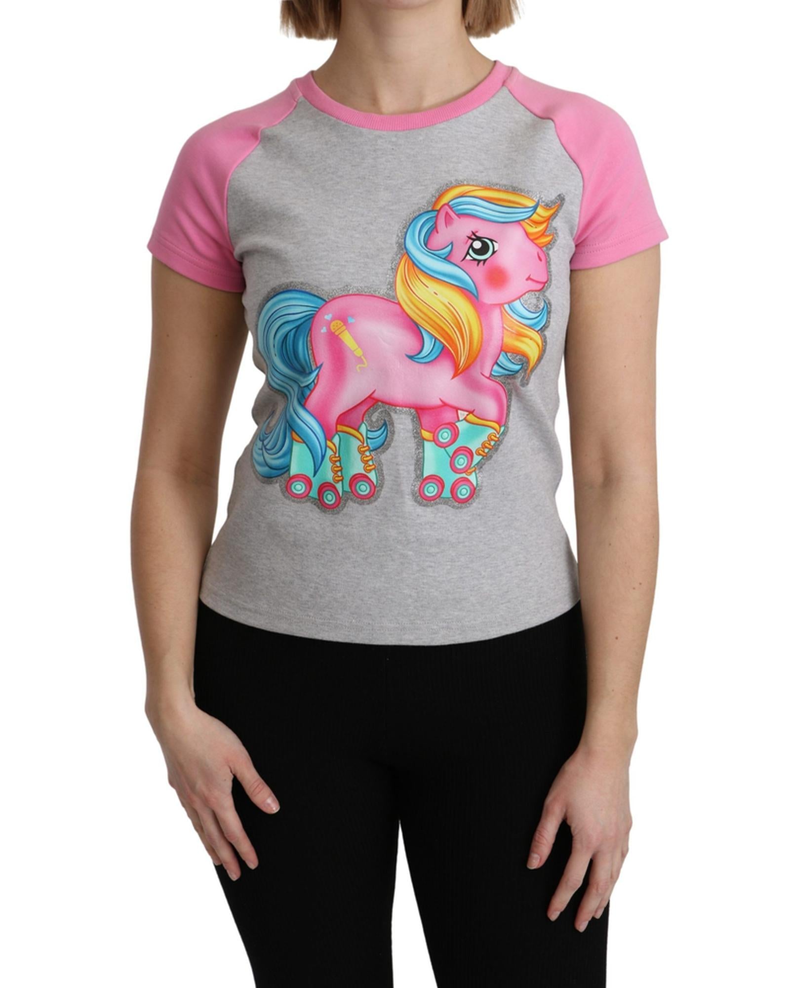 Moschino Couture Crew Neck T-shirt with My Little Pony Motif 36 IT Women Main image