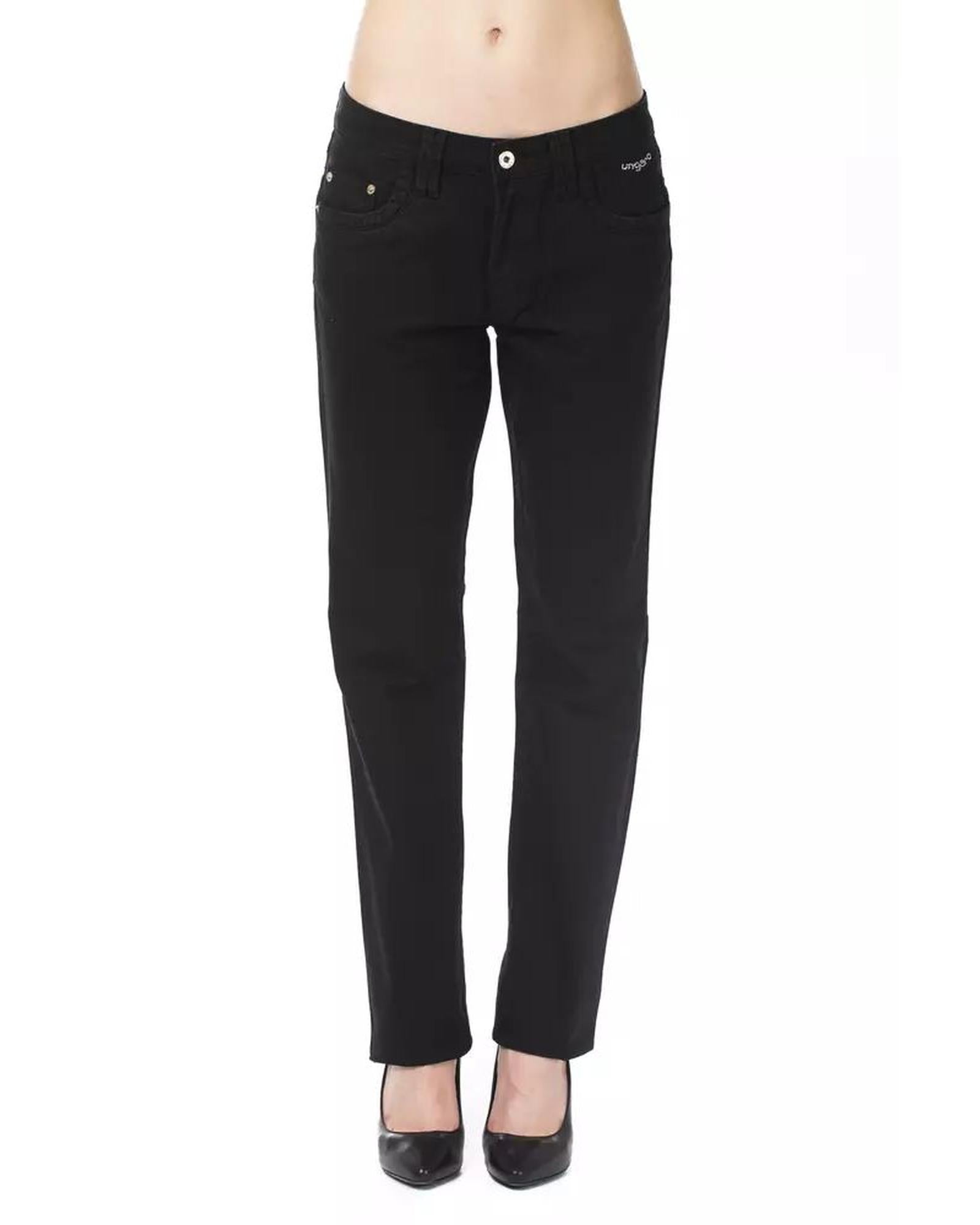 Ungaro Fever Women's Black Cotton Jeans & Pant - W32 US Main image