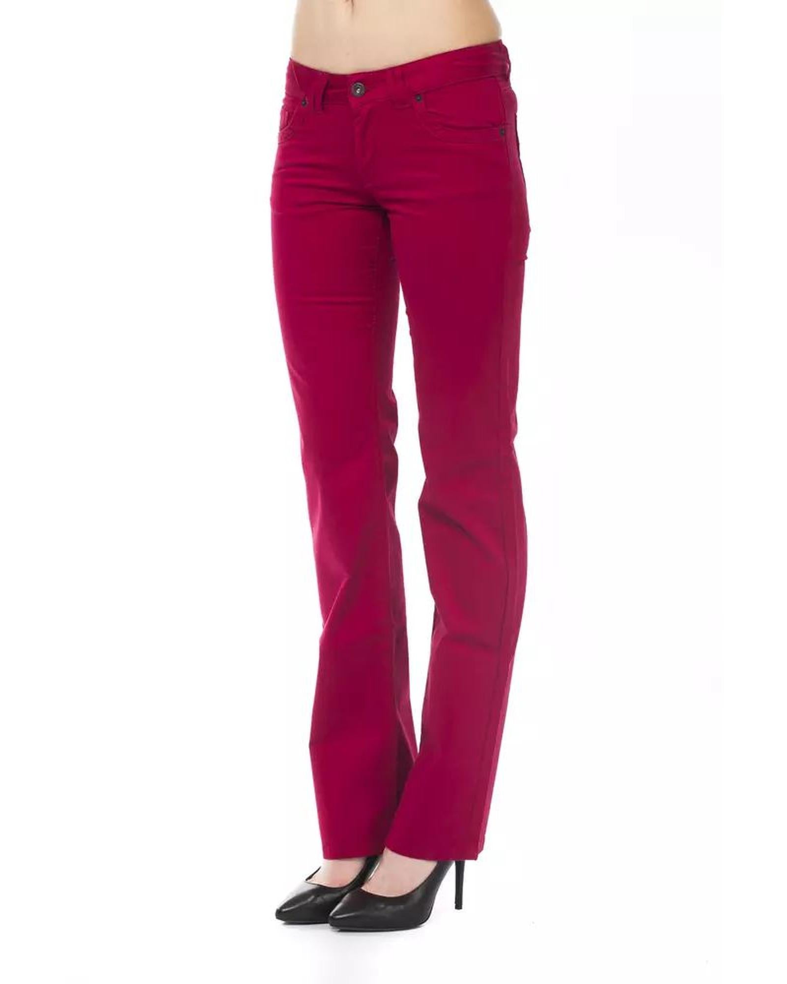 Ungaro Fever Women's Red Cotton Jeans & Pant - W30 US Secondary image