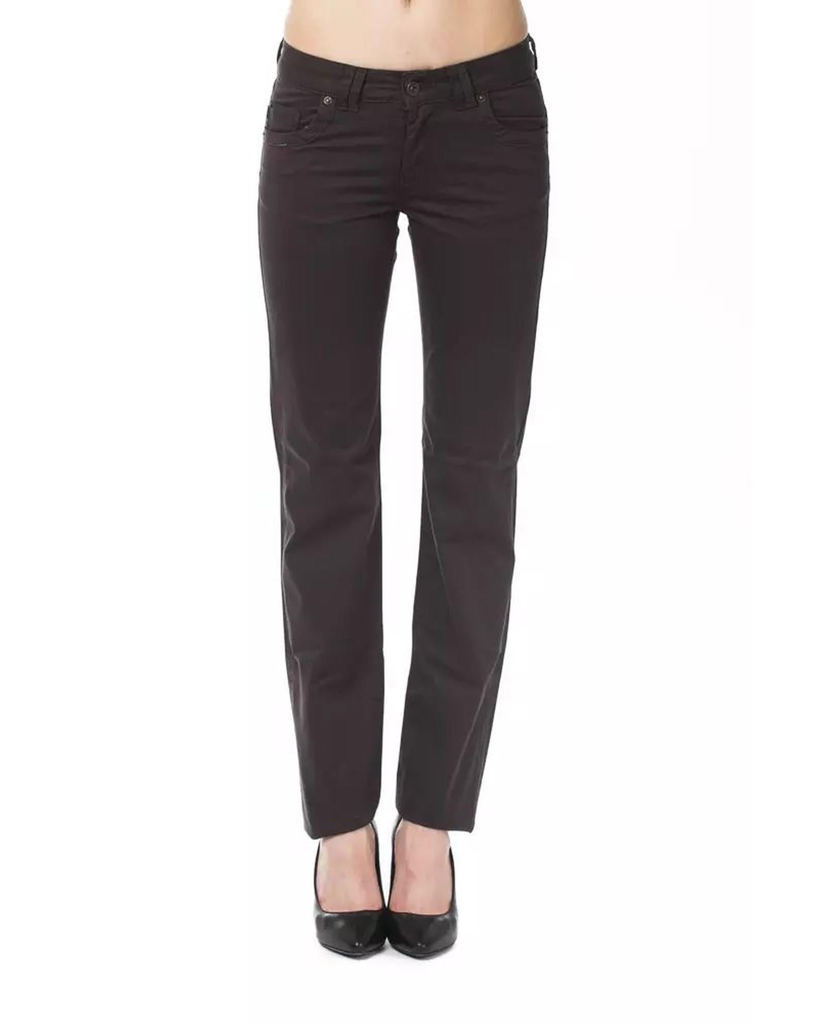 Ungaro Fever Women's Brown Cotton Jeans & Pant - W32 US Main image