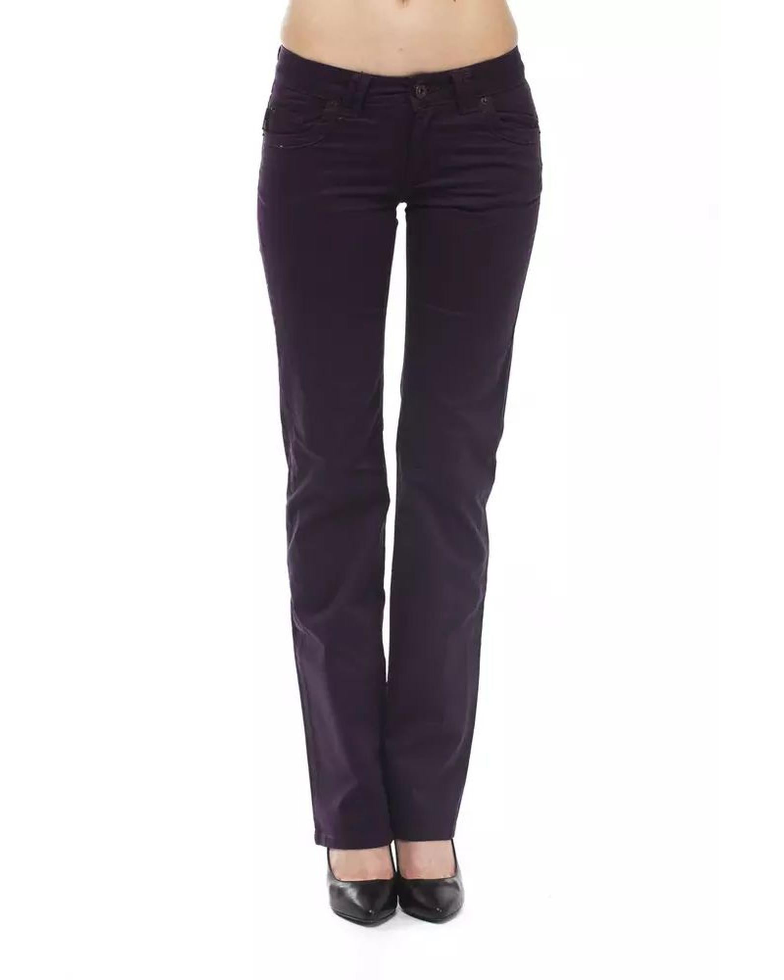 Ungaro Fever Women's Purple Cotton Jeans & Pant - W32 US Main image