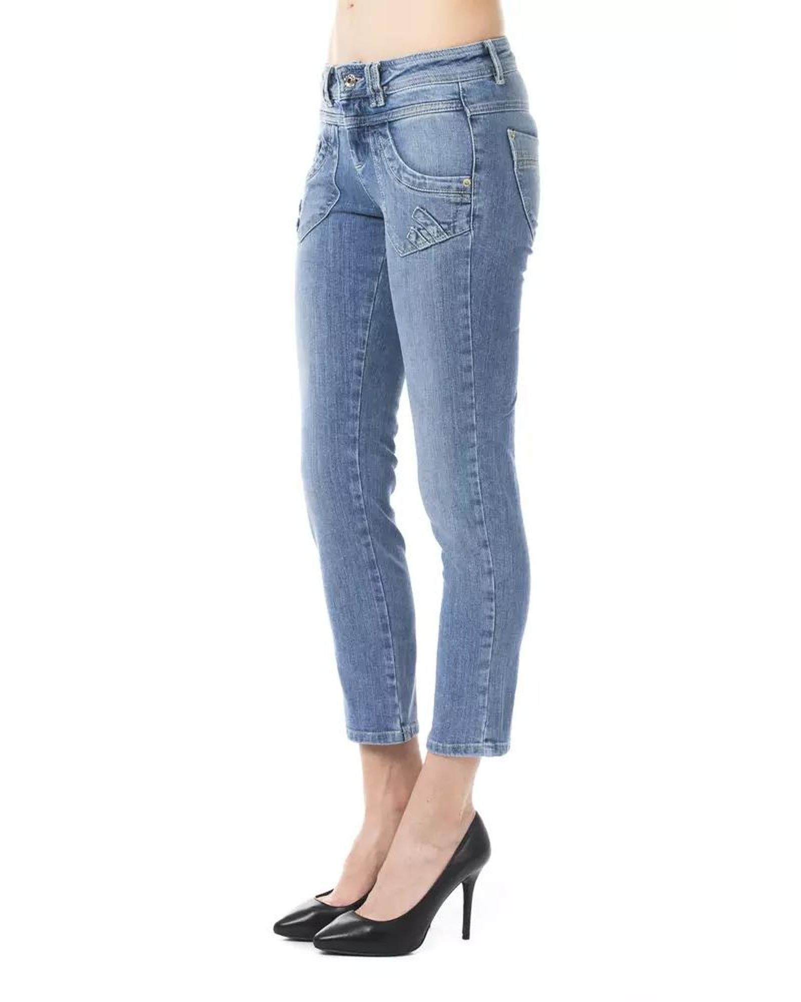 Ungaro Fever Women's Light Blue Cotton Jeans & Pant - W30 US Secondary image