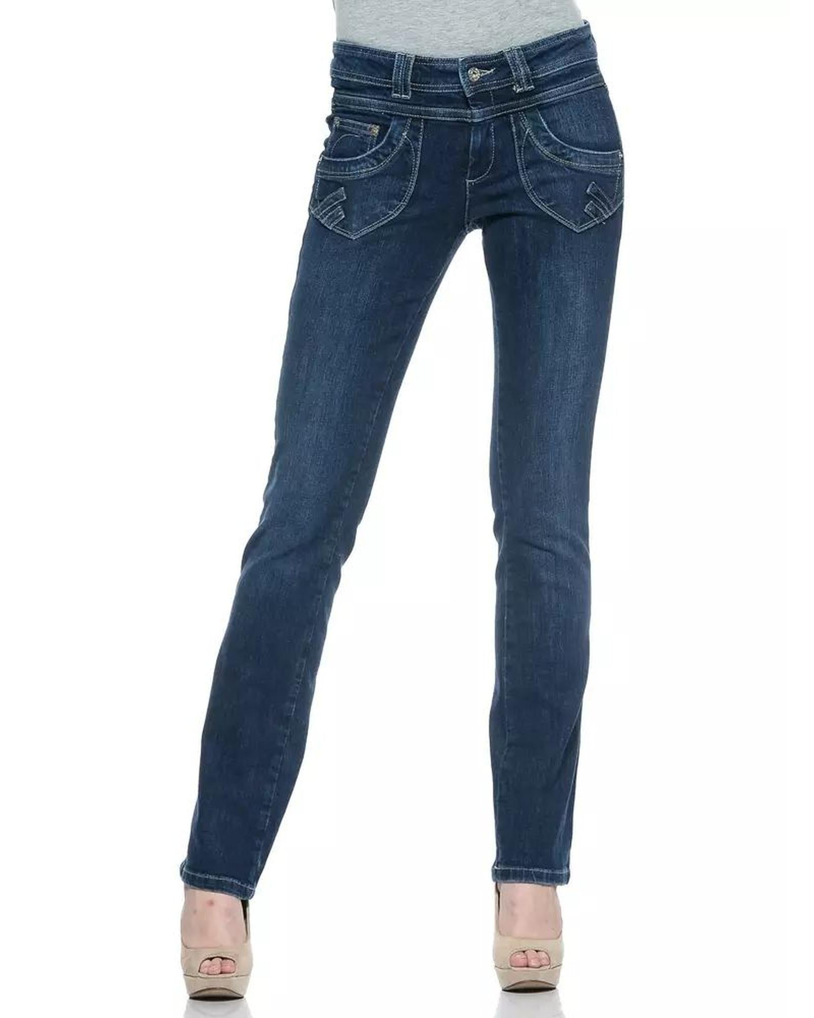 Ungaro Fever Women's Blue Cotton Jeans & Pant - W30 US Main image