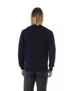 Embroidered Extrafine Wool Merinos Sweater S Men