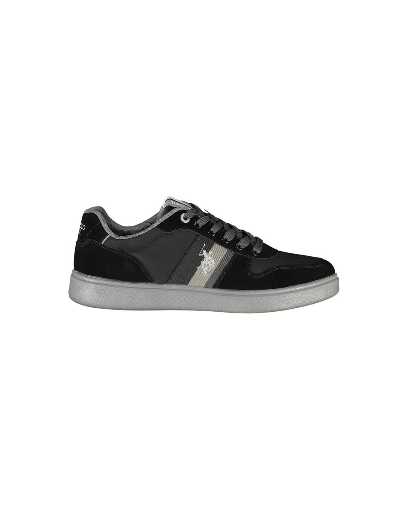 US POLO ASSN Men's Black Polyester Sneaker - 43 EU Main image