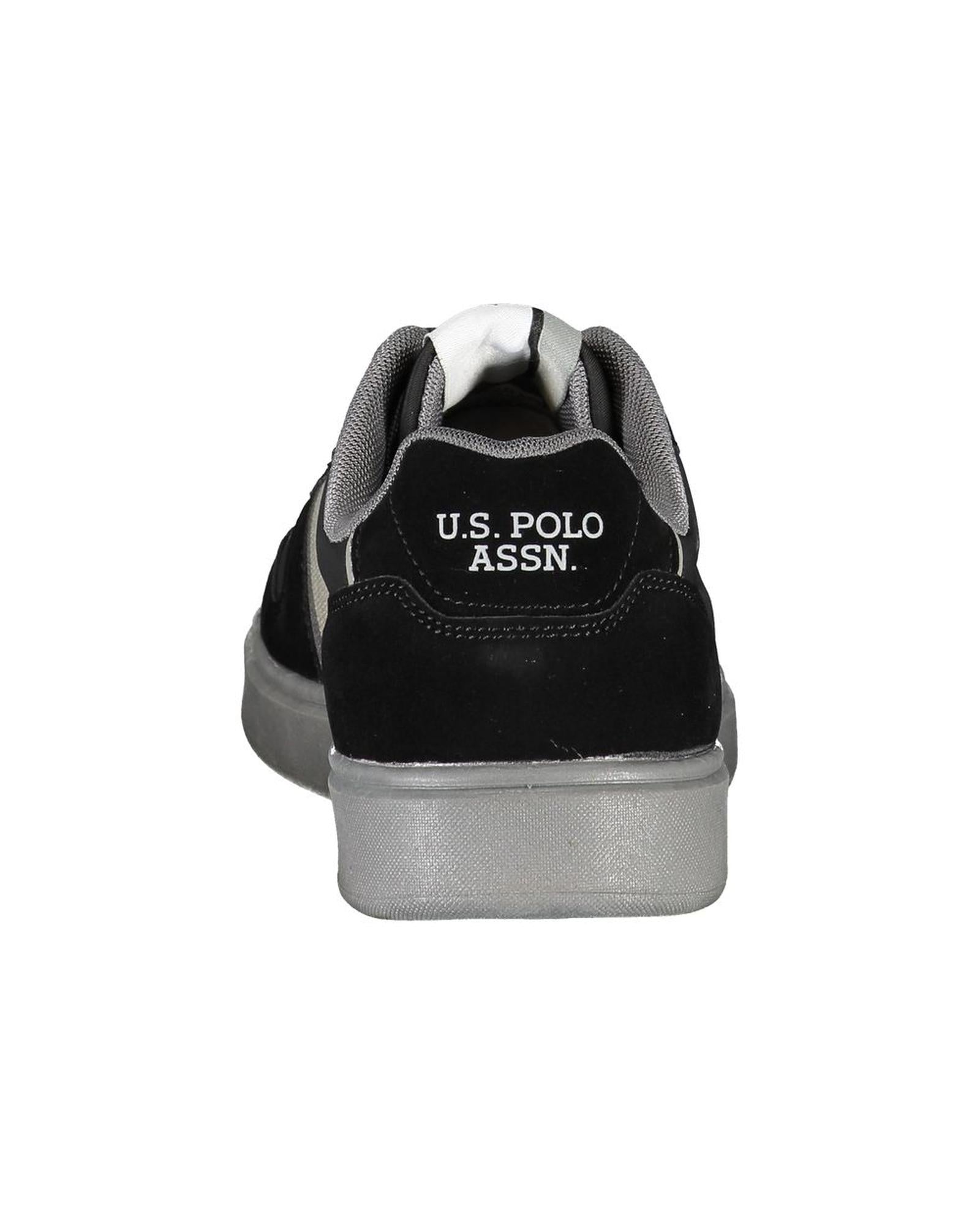 US POLO ASSN Men's Black Polyester Sneaker - 45 EU Secondary image
