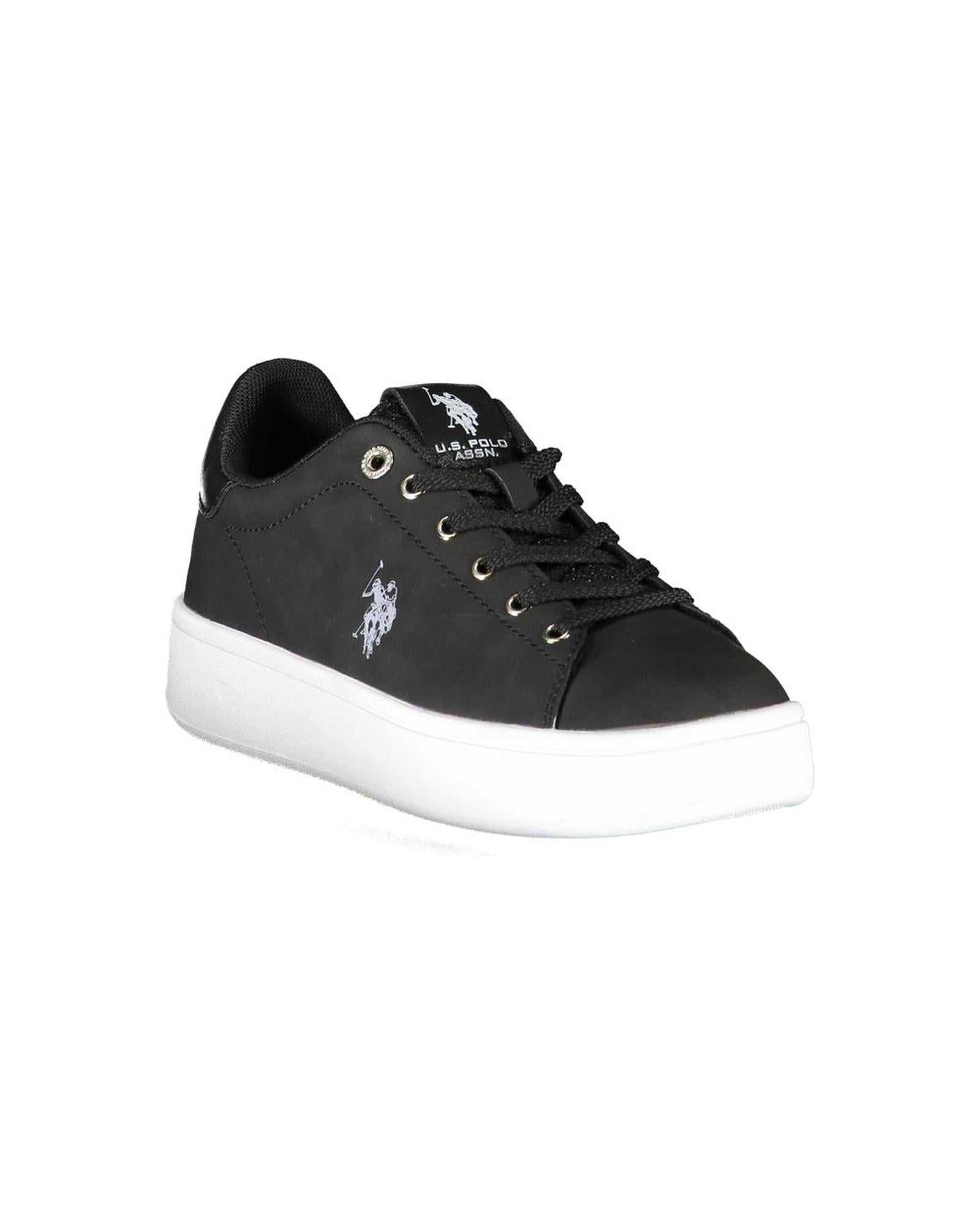US POLO ASSN Women's Black Polyester Sneaker - 35 EU Secondary image