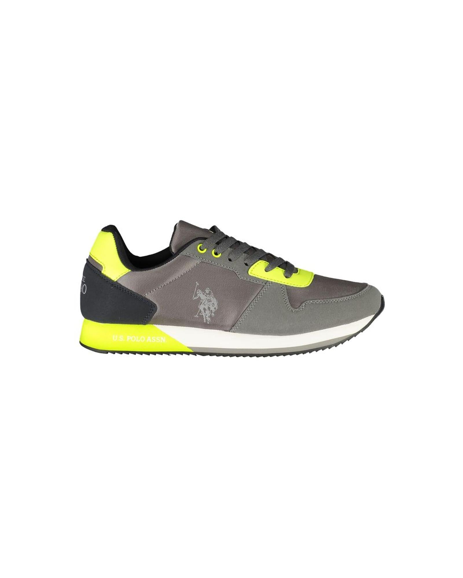 US POLO ASSN Men's Gray Polyester Sneaker - 43 EU Main image