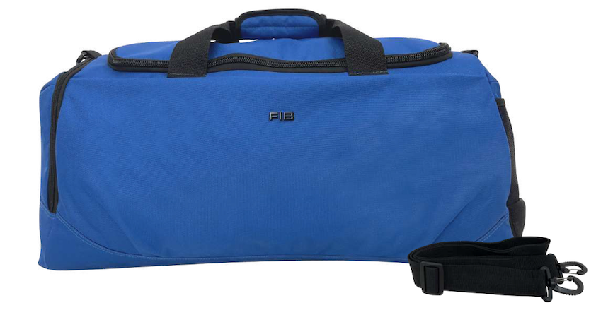 48 Litre FIB Sports Duffle Bag Duffel Gym Canvas Travel Foldable - Blue Secondary image