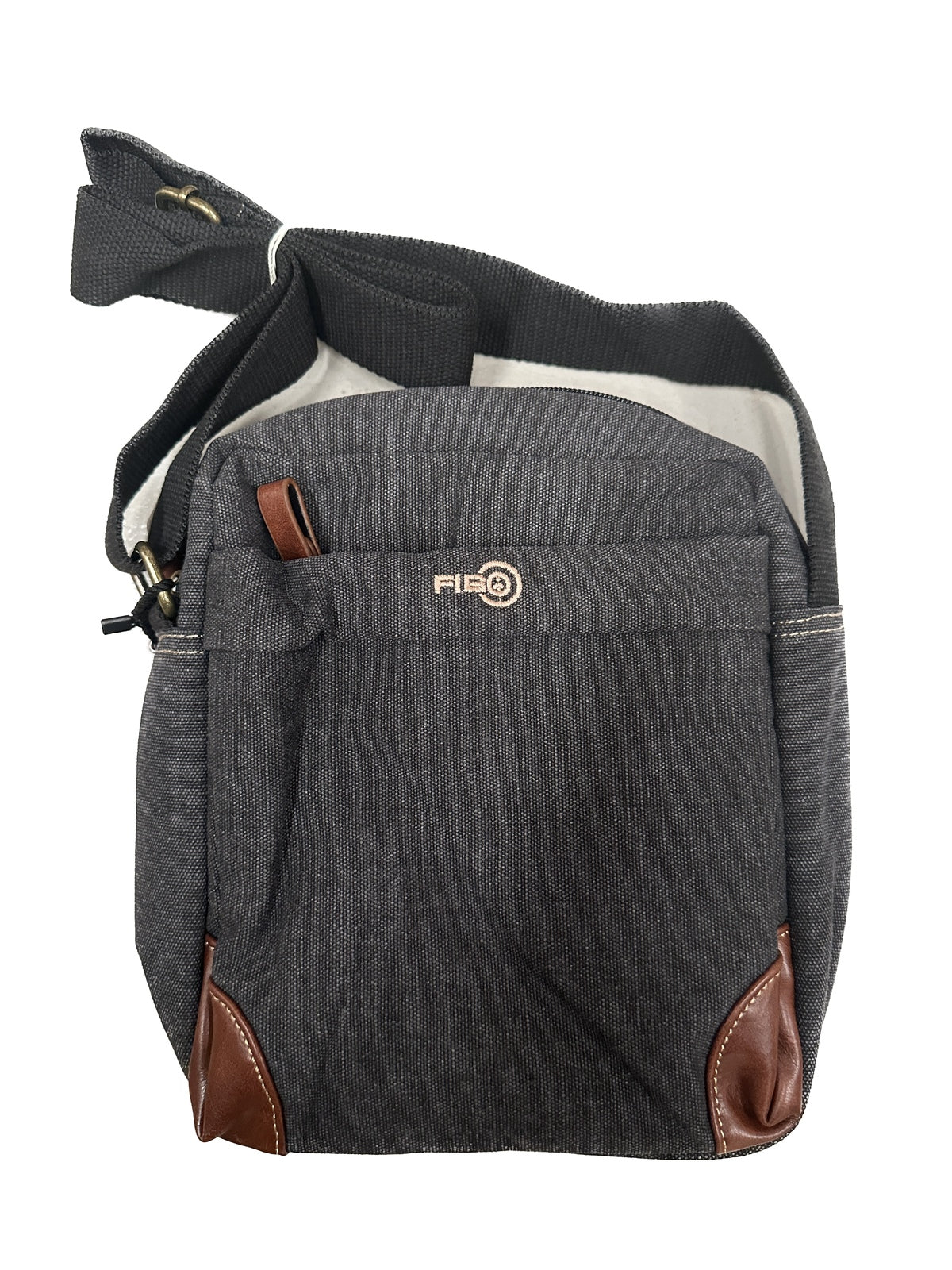 FIB Explorer Canvas Cross Body Travel Bag - Black Secondary image