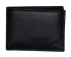 Futura Mens RFID Slim Genuine Leather Wallet - Black