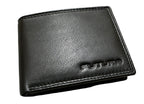 Futura Mens RFID Leather Fold Over Wallet w/ Gift Box - Black