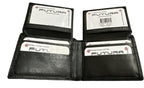 Futura Mens RFID Leather Fold Over Wallet w/ Gift Box - Black