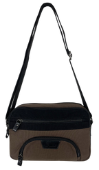 FIB Byron East West Sling Shoulder Bag Travel Adjustable Strap - Brown