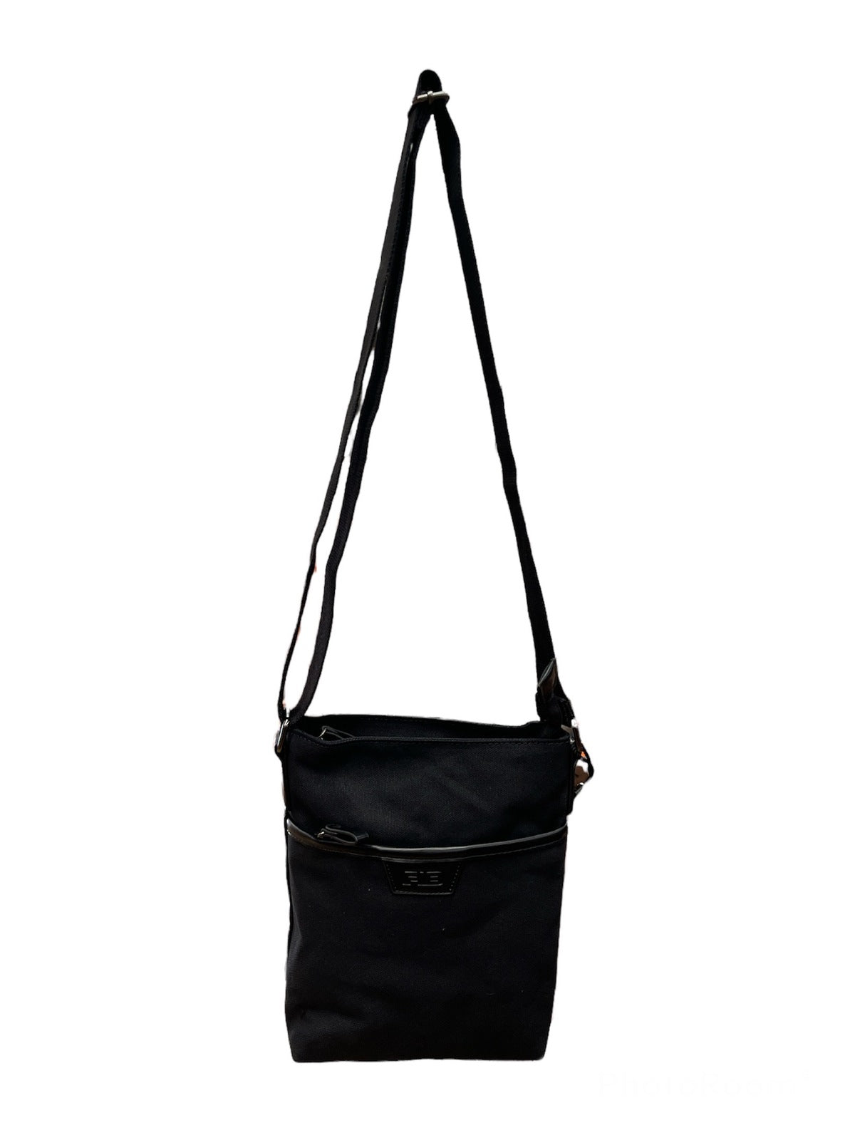 FIB Byron Cotton Canvas Sling Bag Shoulder Travel - Black Secondary image