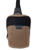 FIB Byron Sling Backpack Bag Travel w/ Single Adjustable Strap - Brown