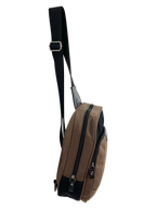 FIB Byron Sling Backpack Bag Travel w/ Single Adjustable Strap - Brown