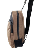 FIB Byron Sling Backpack Bag Travel w/ Single Adjustable Strap - Brown