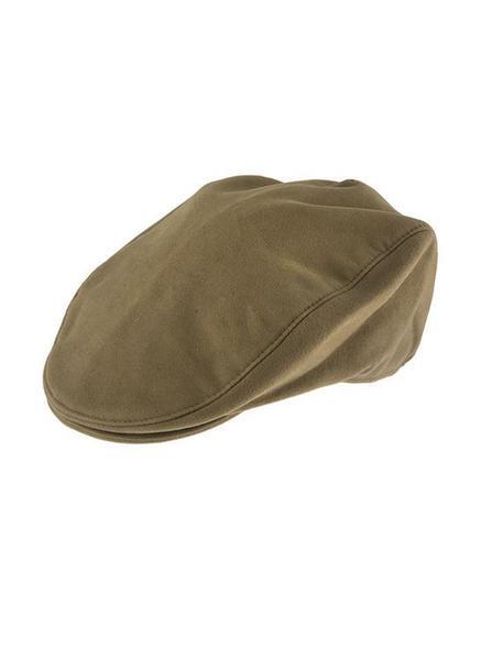 Dents Mens Moleskin Flat Cotton Cap Ivy Hat - Camel - Large Secondary image