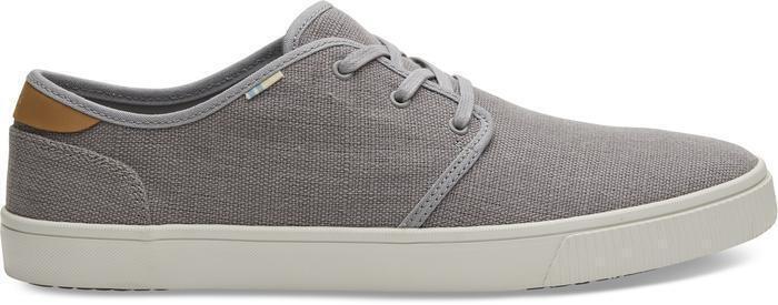 TOMS Mens Canvas Casual Sneakers Low Summer Shoes - Grey - US 9 Secondary image