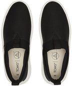 TOMS Mens Canvas Slip On Shoes Casual Sneakers Breathable Espadrilles - Black - US 10