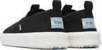 TOMS Mens Canvas Slip On Shoes Casual Sneakers Breathable Espadrilles - Black - US 11