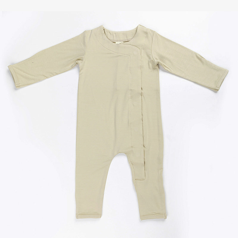 Ponchik Babies + Kids - Magnetic Bamboo Body Suit - Pistachio - 6-12m Secondary image