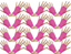 12 Pair Fishnet Gloves Fingerless Wrist Length 70s 80s Costume Party - Hot Pink