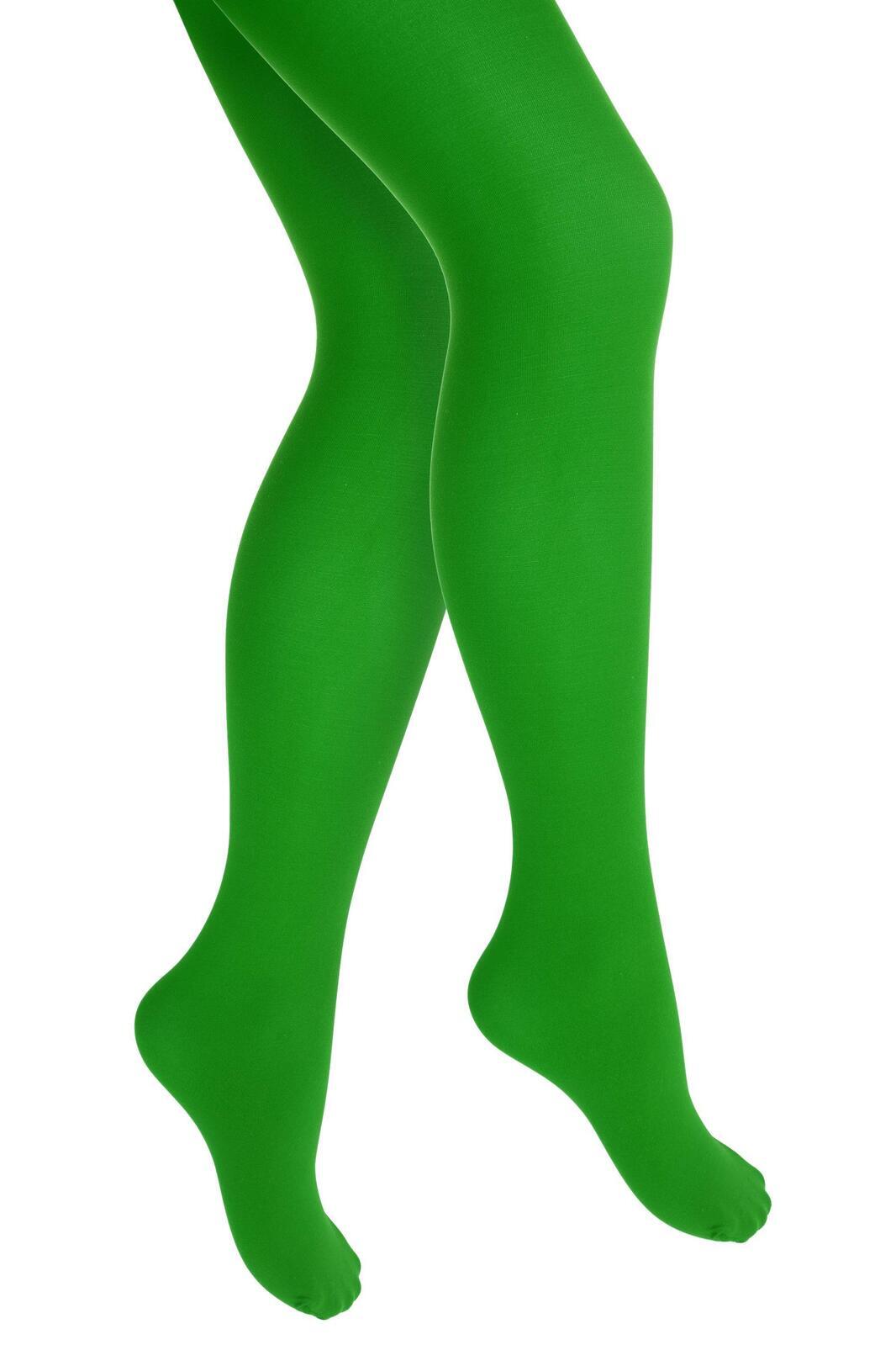 Pantyhose Tights Stockings Hosiery Womens Ladies Plain Colours - Green Main image