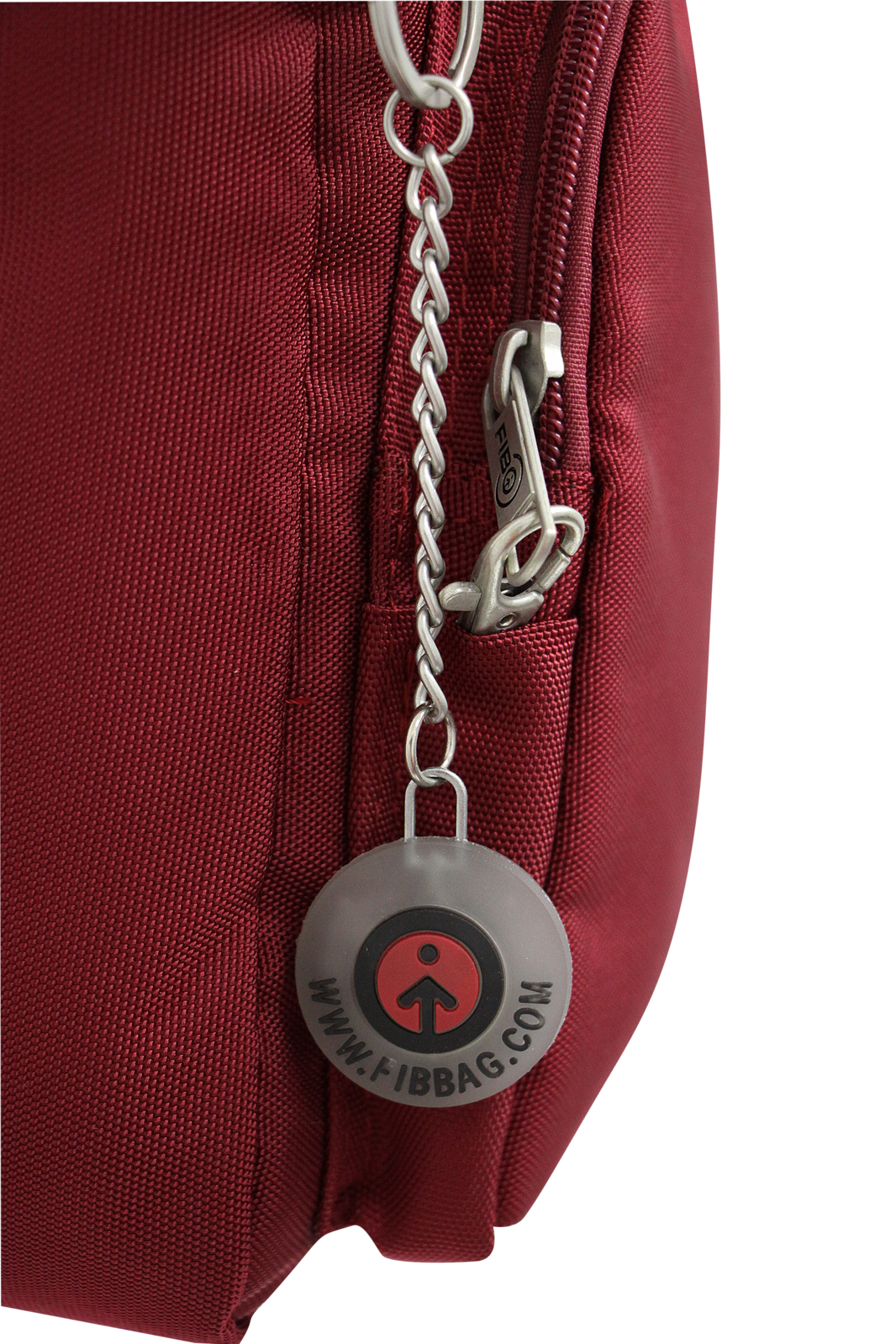 FIB Mens Crossbody Bag Satchel Adjustable Shoulder Strap Travel - Burgundy