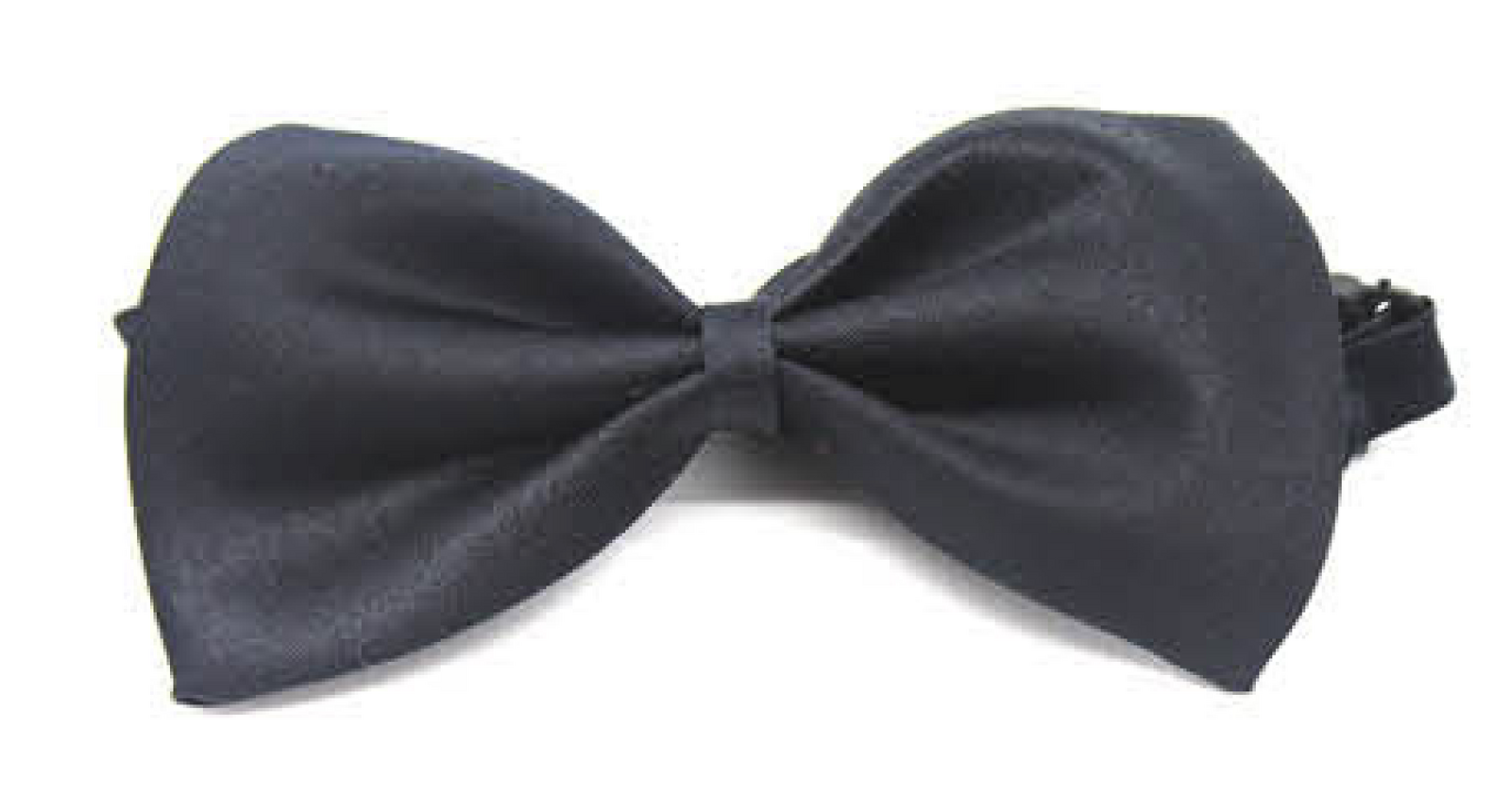 Mens BOW TIE Wedding Tuxedo Pre-tied Formal Bestman Necktie Classic Plain Party - Black Main image