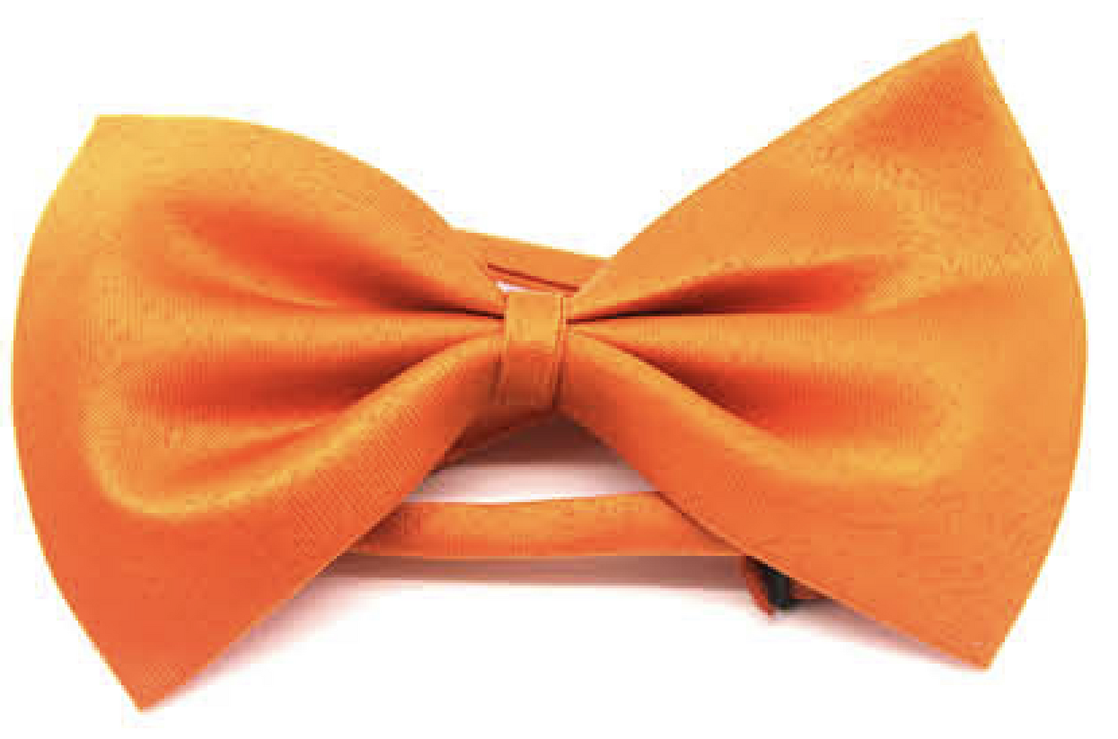 Mens BOW TIE Wedding Tuxedo  Formal Bestman Necktie Classic Plain Party - Orange Main image