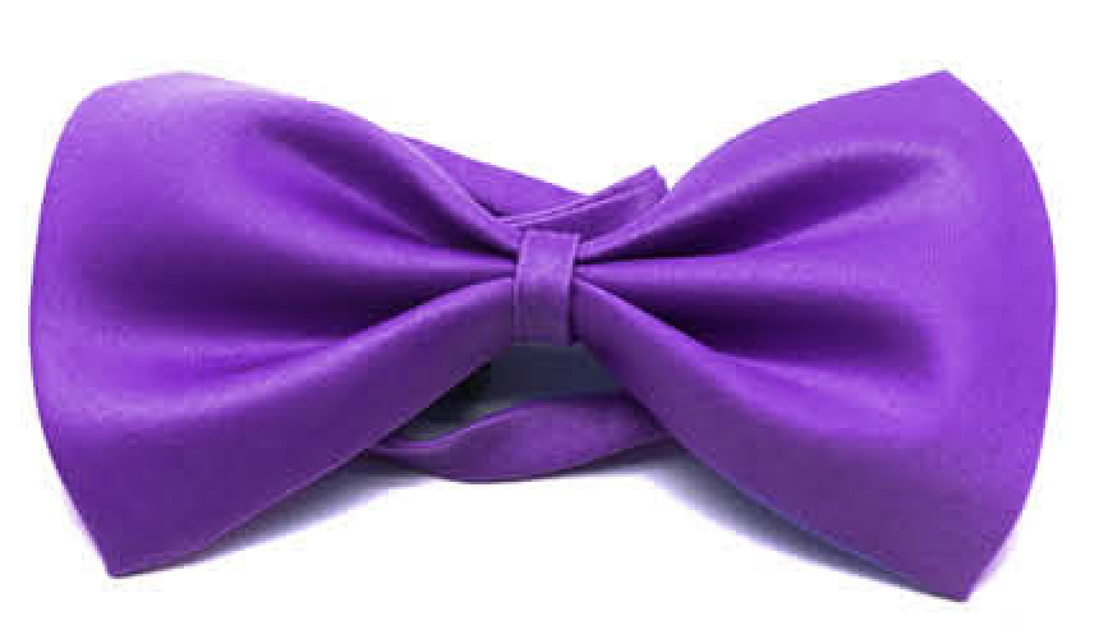 Mens BOW TIE Wedding Tuxedo  Formal Bestman Necktie Classic Plain Party - Purple Secondary image