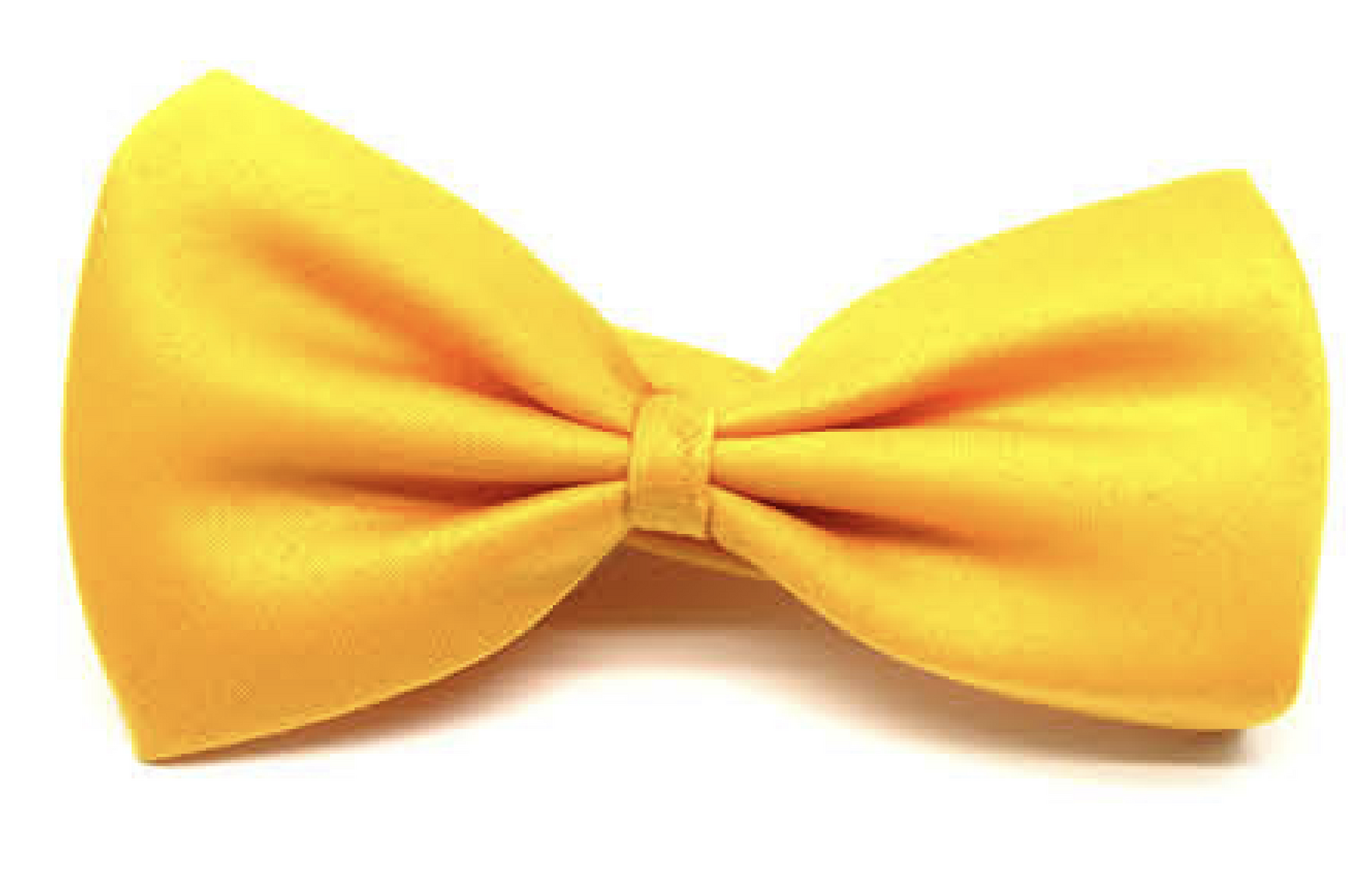 Mens BOW TIE Wedding Tuxedo  Formal Bestman Necktie Classic Plain Party - Yellow Secondary image