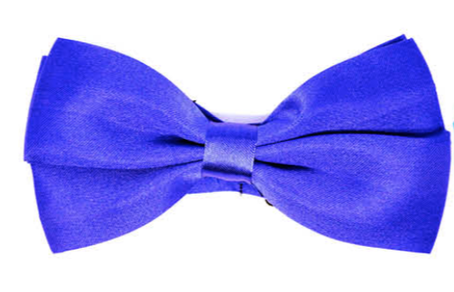 Mens BOW TIE Wedding Tuxedo Formal Bestman Necktie Classic Plain Party Pre-tied - Blue Main image