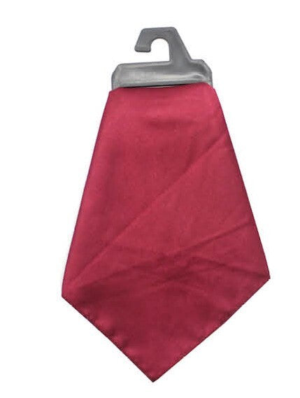 Mens POCKET SQUARE Party Silk Suit Handkerchief Kerchief Hanky Wedding  - Burgundy Main image